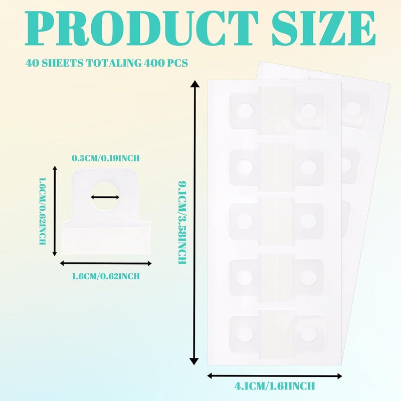 Pretwad 400 PCS Clear Binder Sheet Converter Stickers, Convert Non-Punched Paper to Loose-Leaf Binder Refill Pages for DIY Planner, Scrapbook Album, Hole Reinforcement Stickers and Inserts - Image 2